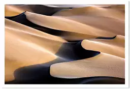 Vagues de sable - tableau paysage desert