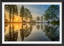 Reflet du mont fuji - tableau montagne