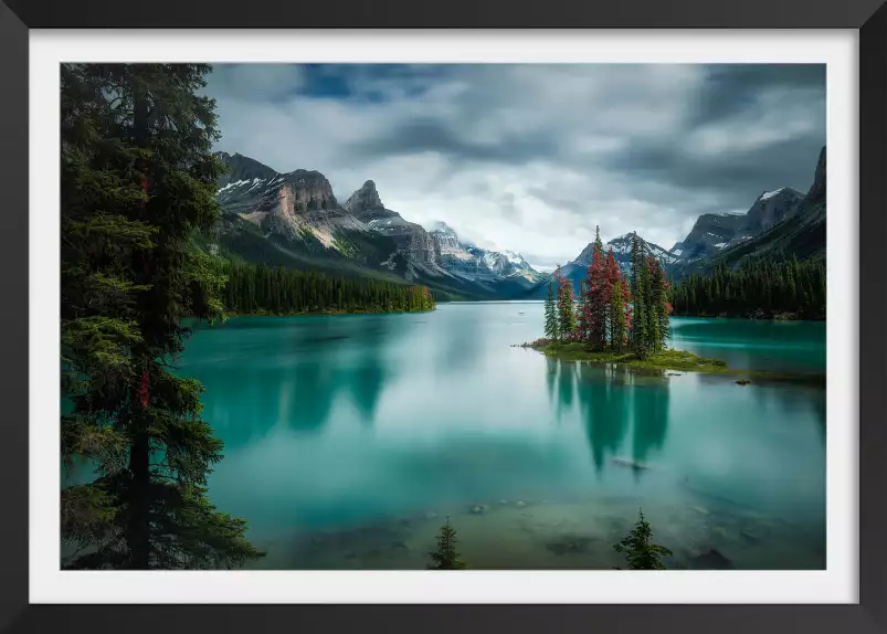 Lac de banff - tableau paysage lac