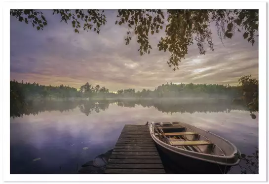 Lacs colorés - tableau paysage lac