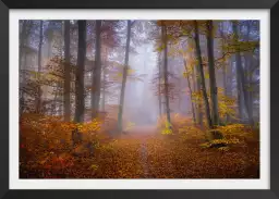 Chemin d'automne - tableau foret