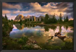 Lac de limides, dolomites - poster montagne