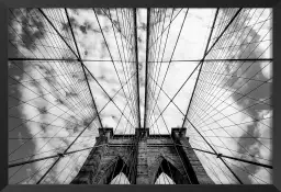 Brooklyn bridge details - poster de new york