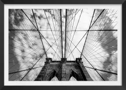 Brooklyn bridge details - poster de new york