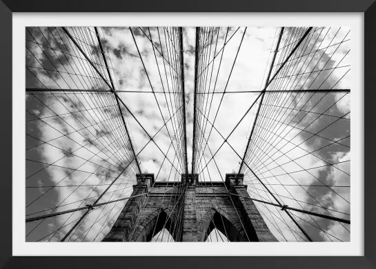 Brooklyn bridge details - poster de new york