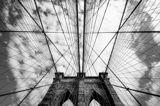 Brooklyn bridge details - poster de new york