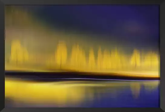 La nuit jaune - tableau paysage nature