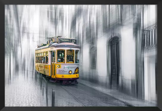 Ville lisboa - tram 28 - poster architecture