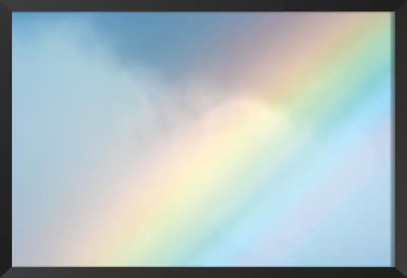 Arc en ciel pastel - affiche du ciel