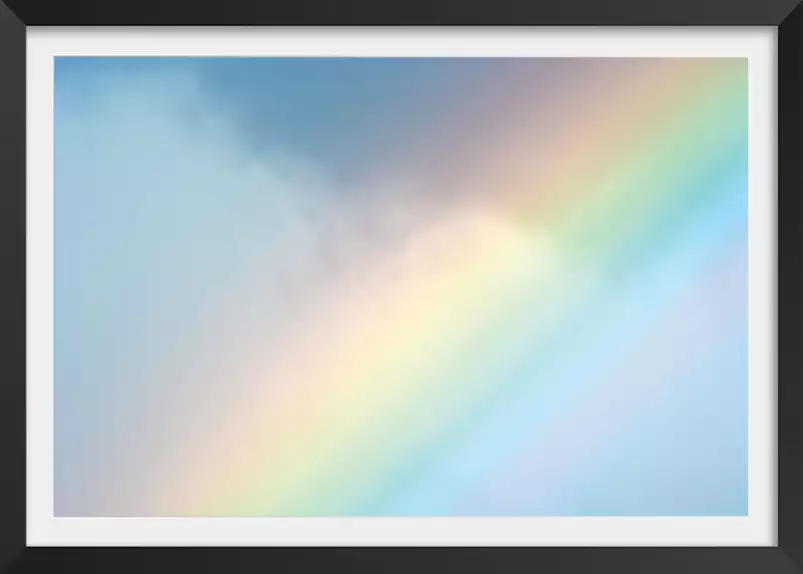 Arc en ciel pastel - affiche du ciel