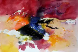 Aquarelle - tableau abstrait