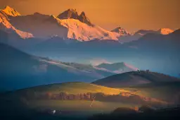 Zoom sur le pic du midi d'ossau - tableau sud ouest