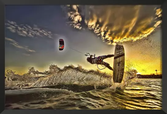 Kite surf - affiche sport