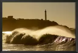 Phare de Biarrtiz - tableau paysage mer