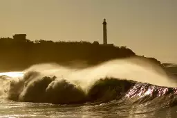 Phare de Biarrtiz - tableau paysage mer