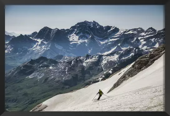 Montagne skieur - tableau montagne