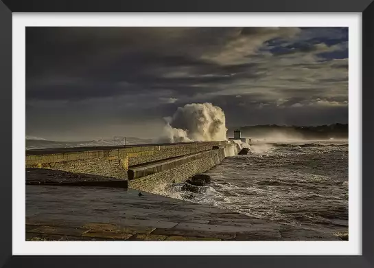 Tempête sur socoa pays basque - tableau tempete en mer