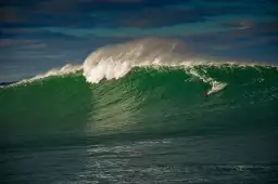 Belharra vague géante - affiche paysage ocean