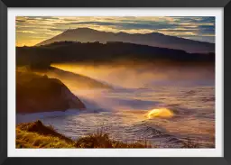 Vue sur la Rhune - affiche paysage ocean