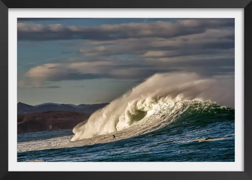 Vague belharra - affiche paysage ocean