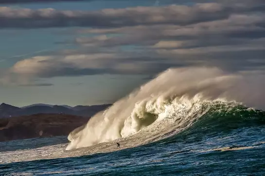 Vague belharra - affiche paysage ocean