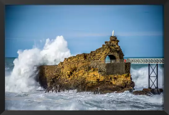 Vierge biarritz - affiche paysage ocean