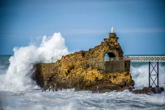 Vierge biarritz - affiche paysage ocean