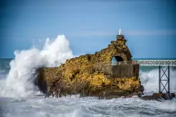 Vierge biarritz - affiche paysage ocean