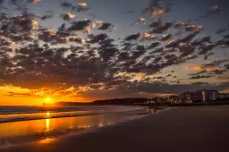 Les deux jumeaux au coucher du soleil - affiche paysage ocean