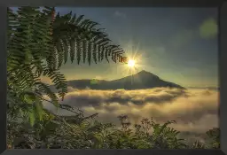 Levé de soleil sur la rhune - affiche sud ouest