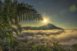 Levé de soleil sur la rhune - affiche sud ouest