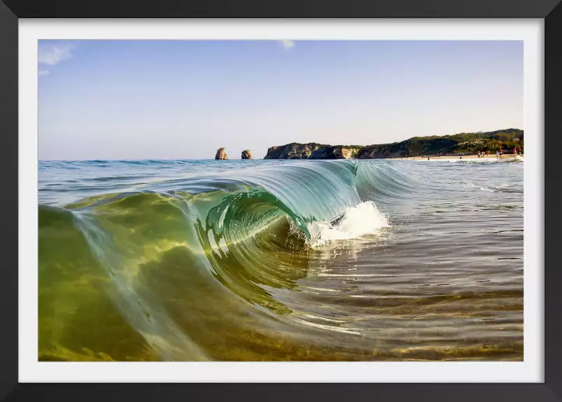 Hendaye mini - tableau bord de mer plage