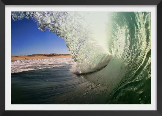 Tube landais - tableau bord de mer plage