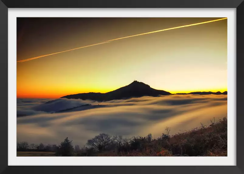 La rhune au dessus des nuages - tableau sud ouest