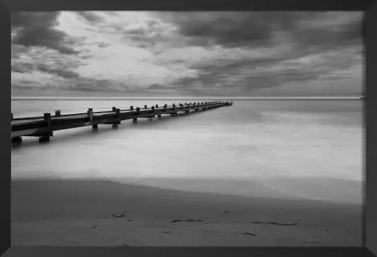 Ponton d'embarquement - tableau sur la mer