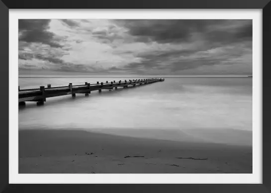 Ponton d'embarquement - tableau sur la mer