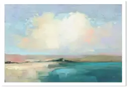 Abstrait ciel sur la côte - tableau peinture nature