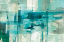 Liquide bleu - tableau art abstrait