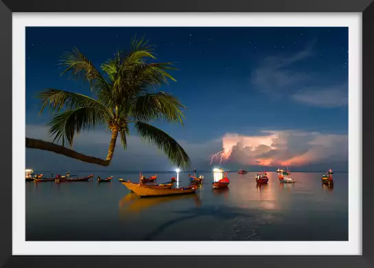 Orage sur koh tao - affiche paysage ile