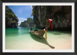 Hong island boat - affiche paysage ile