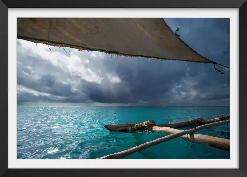 Sous la voile océan indien - affiche ocean