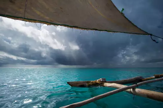 Sous la voile océan indien - affiche ocean