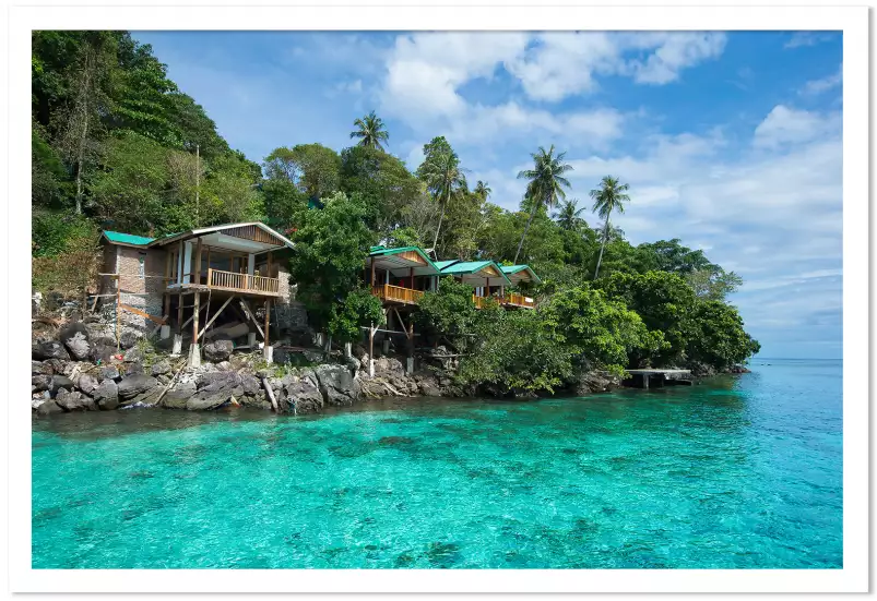 Indonésie - tableau bord de mer