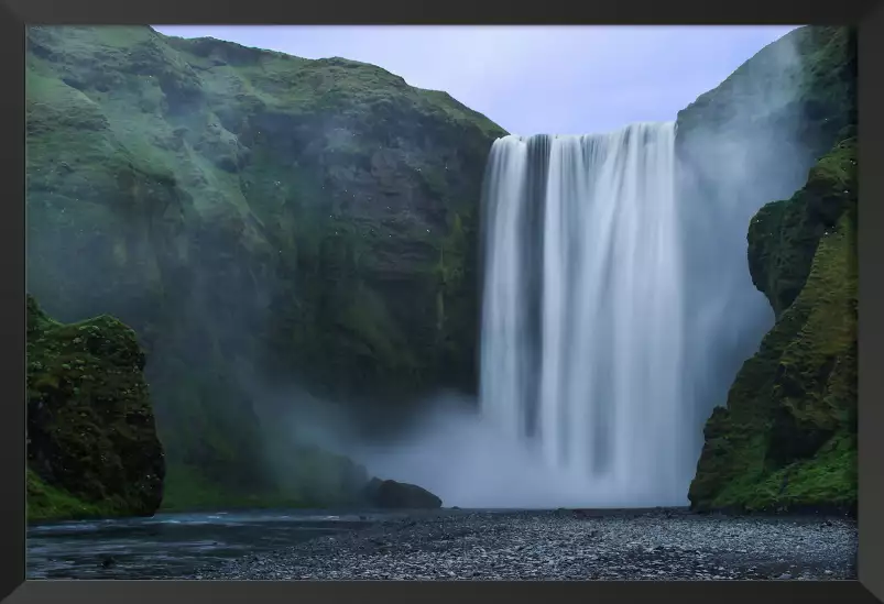 Cascade skogafoss islande - tableau paysage nature