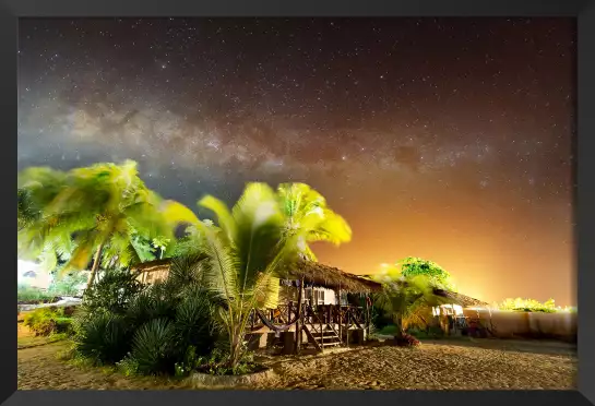 Sous le ciel étoilé de zanzibar - tableau paysage nature