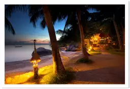 Thaïlande paradise - tableau bord de mer plage