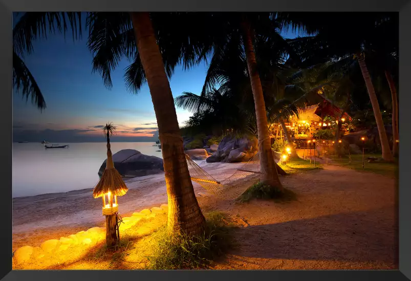 Thaïlande paradise - tableau bord de mer plage