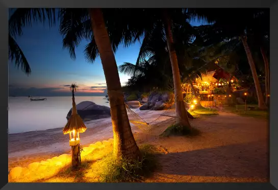 Thaïlande paradise - tableau bord de mer plage