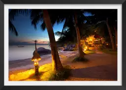 Thaïlande paradise - tableau bord de mer plage