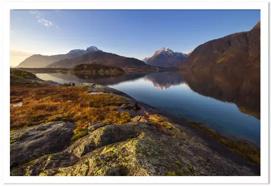 Lofoten automne - paysage montagne